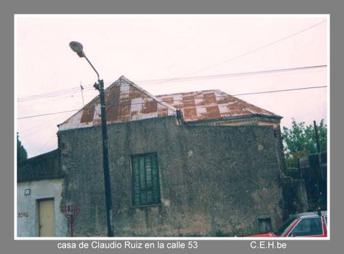 Casa parcialmente demolida de Claudio Ruiz.